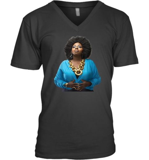 Angie Stone In Memory V Neck T Shirt