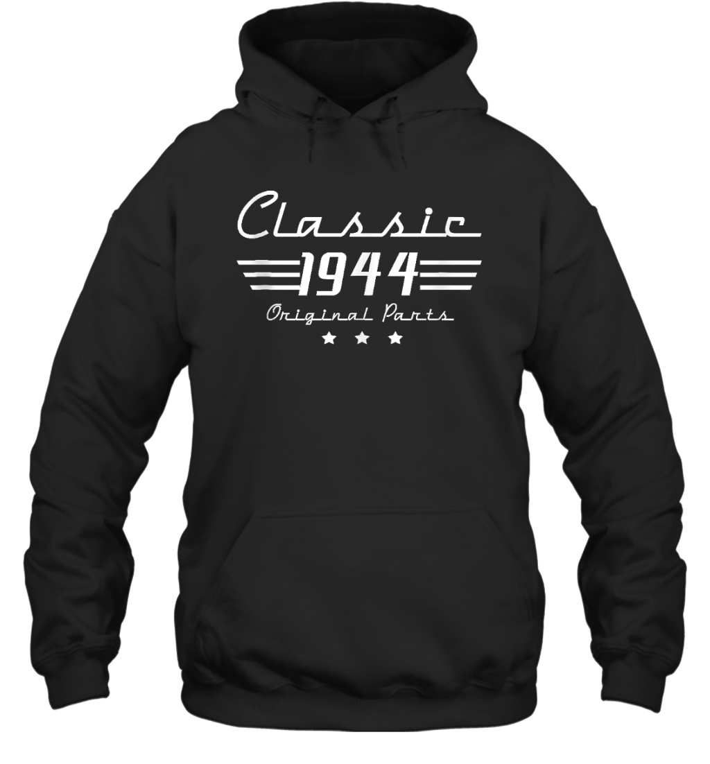 80Th Birthday 80 Year Old 80Th Vintage Classic 1944 Fathers Day Gifts Hoodie