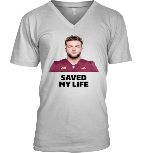 Cam Skattebo Saved My Life V Neck T Shirt