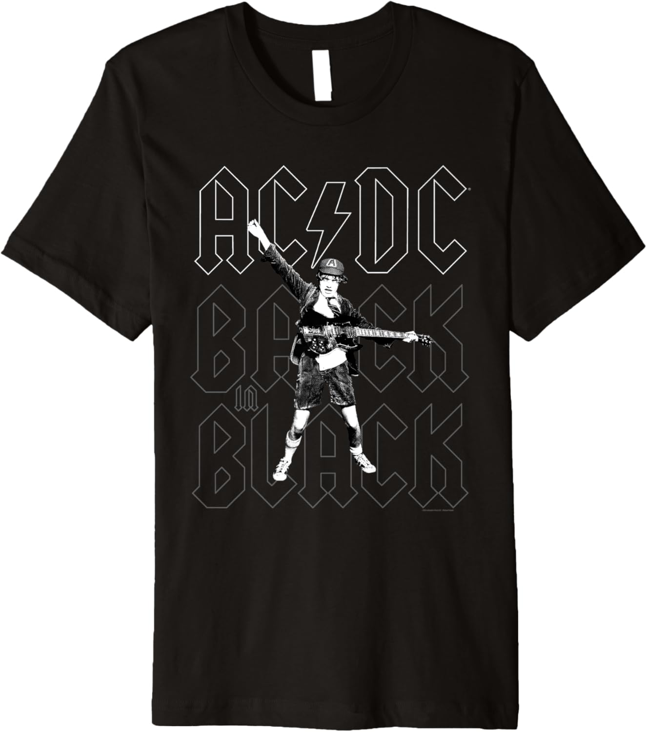 AC\/DC Back in Black Angus Young Photo by Michael Putland Premium