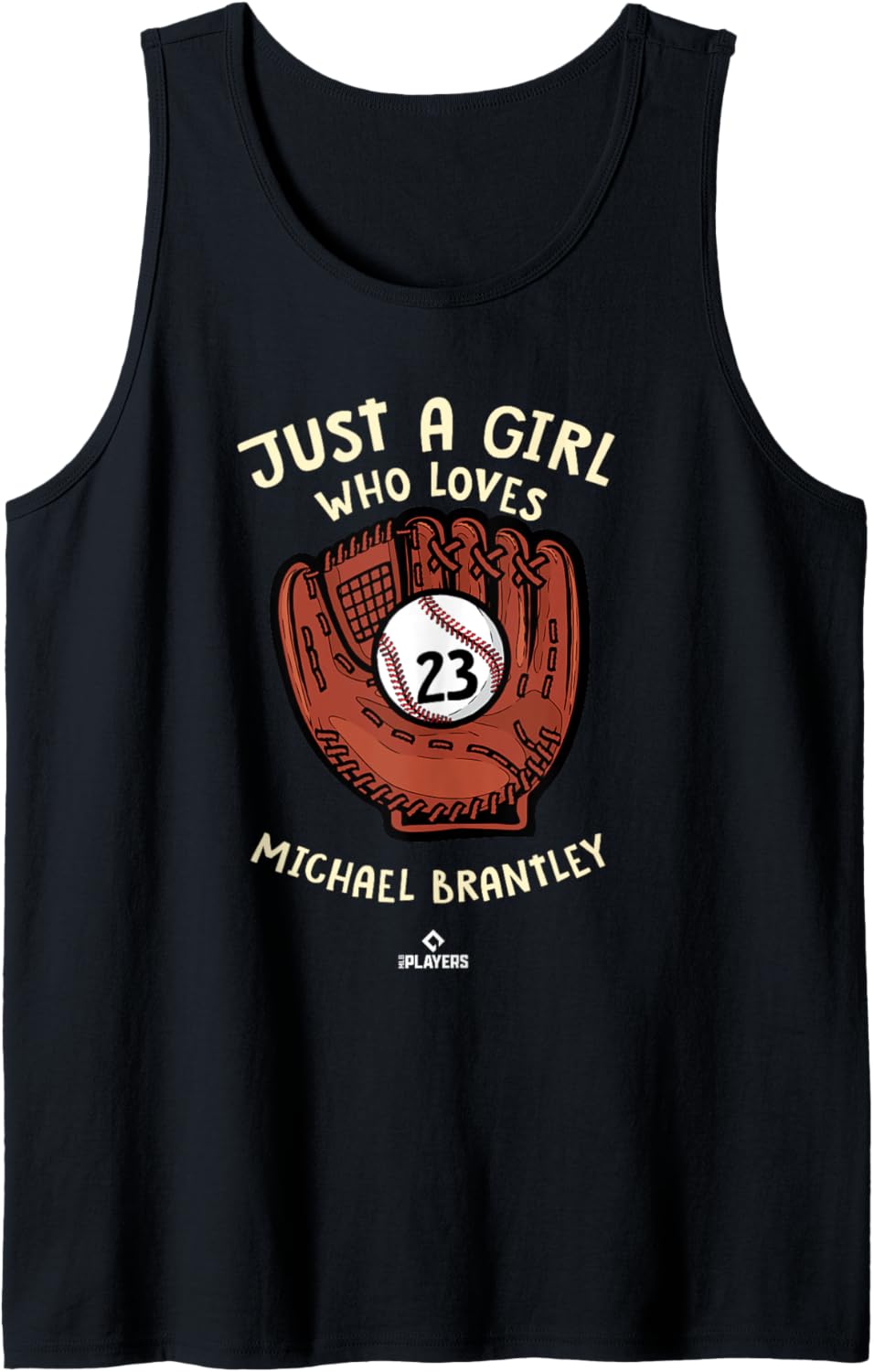 A Girl Who Loves Michael Brantley Funny Baseball Fan Tank Top