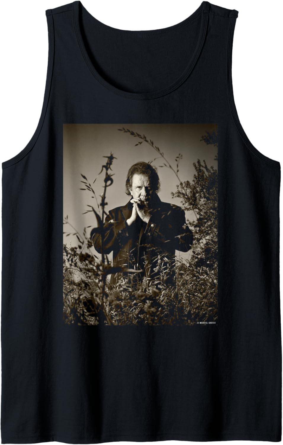 American Music Legend Johnny Cash by Michael Grecco Tank Top