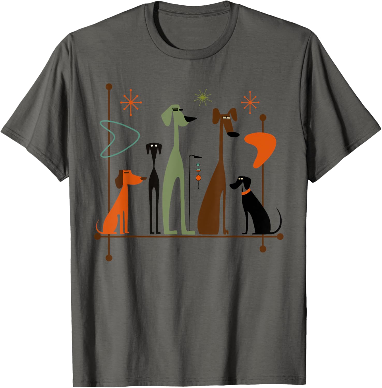 Retro Mid Century Modern Dogs 50s 60s Style