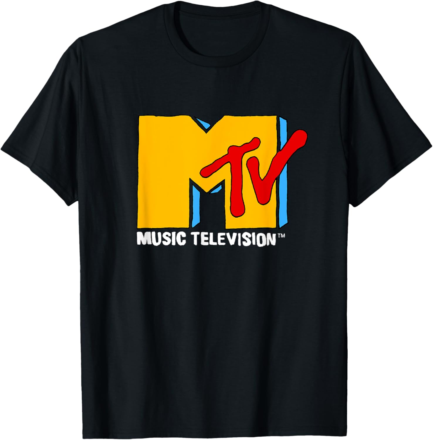 MTV Retro Eighties Neon Primary Color Pop Art Logo