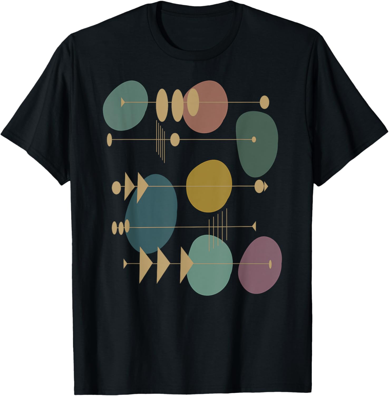 Mid Century Modern Abstract Atomic Art Artsy Artistic Swank