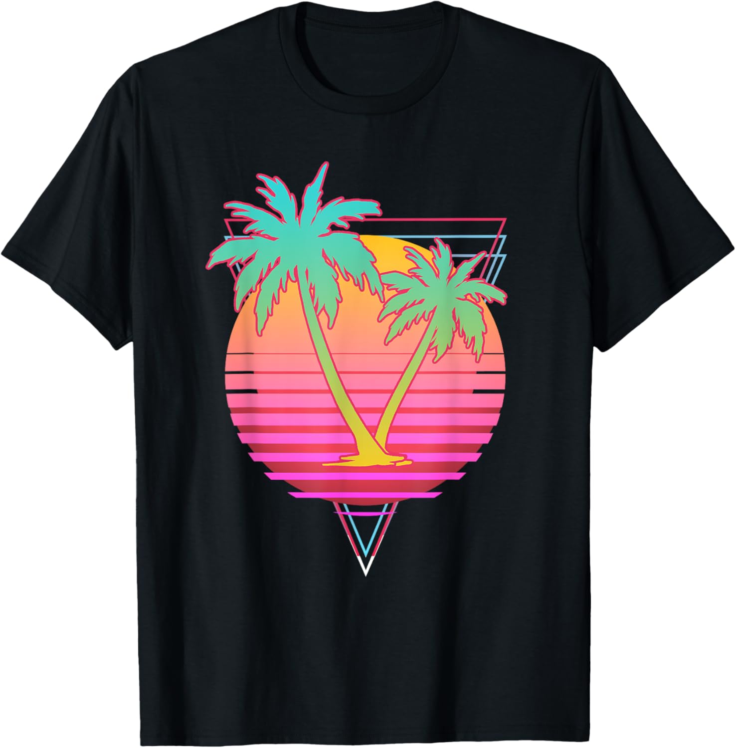 Retro Art 80s Palm Trees Vaporwave Aesthetic 90s Vaporwave