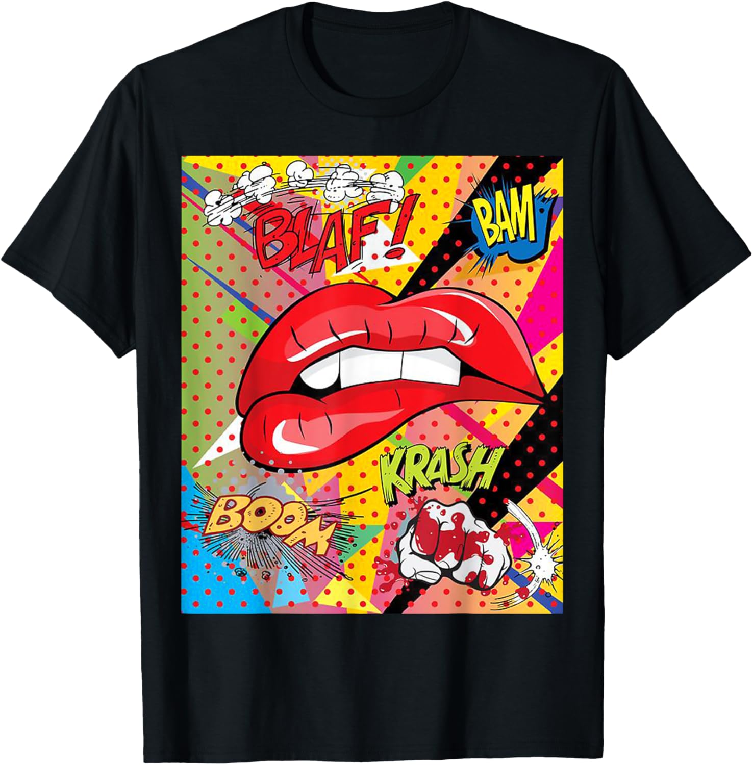 Lovely Lips Retro Pop Art