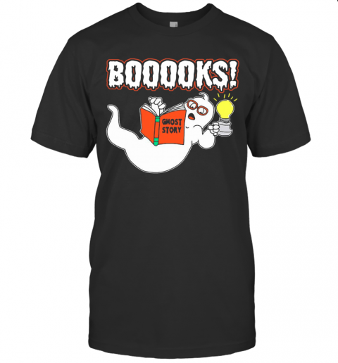 Booooks Ghost Story Halloween T Shirt