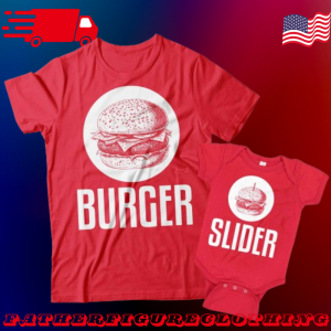 Burger And Slider Matching Father Daughter Shirts