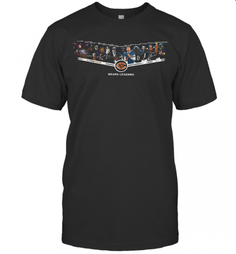 Chicago Bears Legends 6Id Luckman Doua Atkins Bulldog Turner Gale Sayers T Shirt