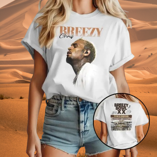 Chris Brown Breezy Bowl Xx Pregame Tour 2025 T Shirt