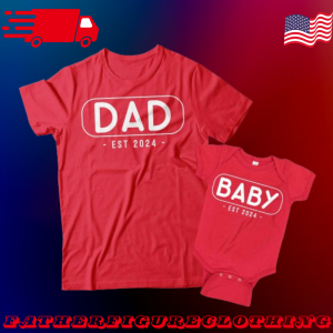 Dad Established 2024 And Baby Established 2024 Matching Father Daughter Shirts