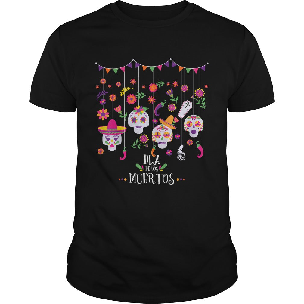Dia De Los Muertos Funny Day of the dead Hanging skulls TShirt