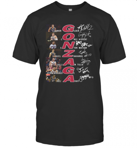 Gonzaga Basketball All Team Signature T Shirt