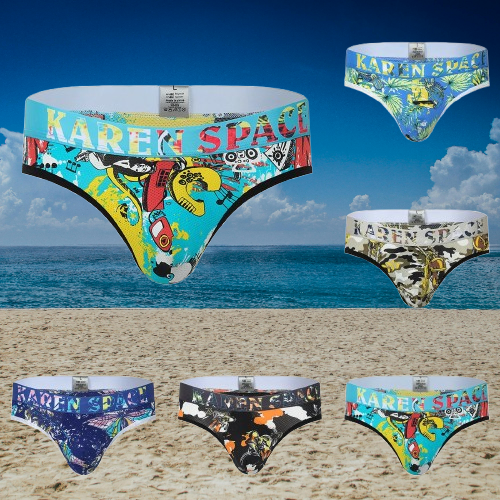 Dad Underwear Breathable Ice Silk Thong For Men