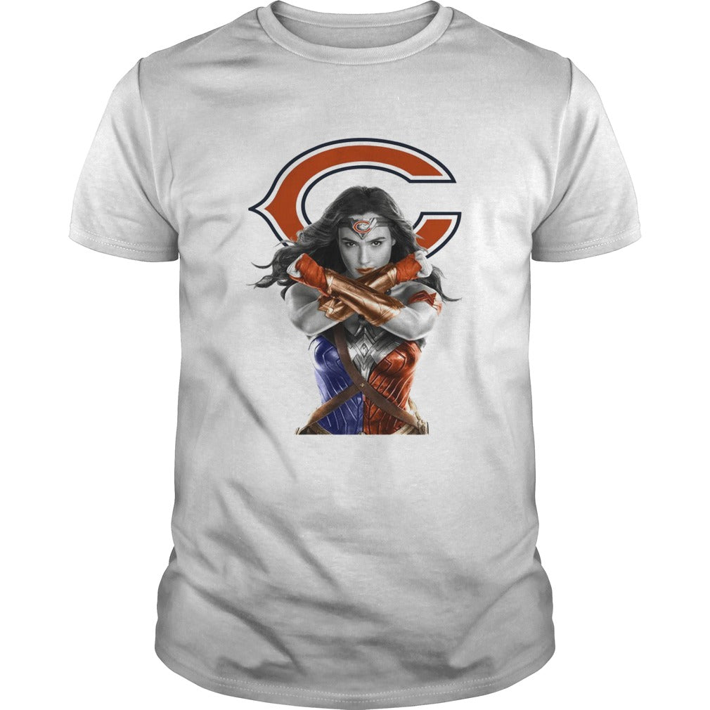 Wonder Woman and Chicago Bears shirt