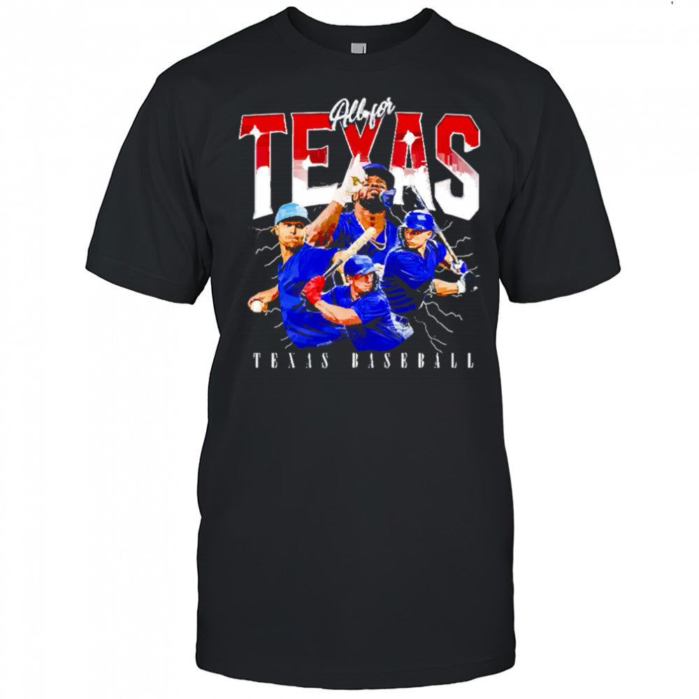 All for Texas baseball team MLBPA shirt