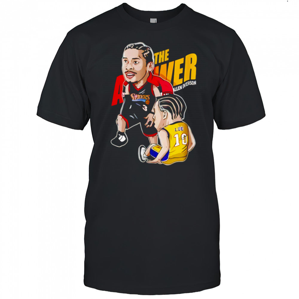 Allen Iverson Cartoon The Answer 90S Nba Fan Art shirt