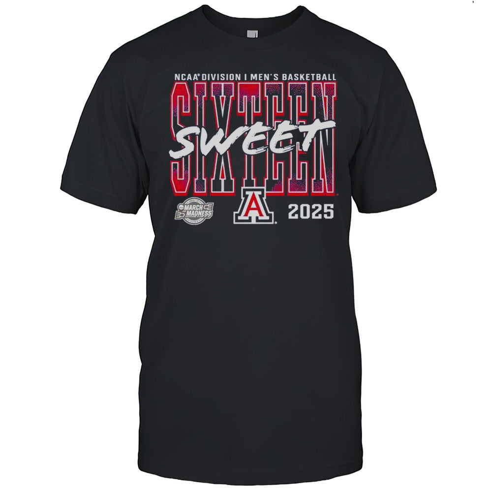 Arizona Wildcats Sweet Sixteen 2025 NCAA Mens Basketball March Madness Shirt
