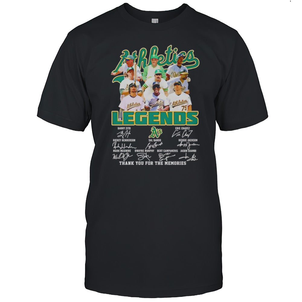 Athletics Legends Thank You For The Memories Shirt