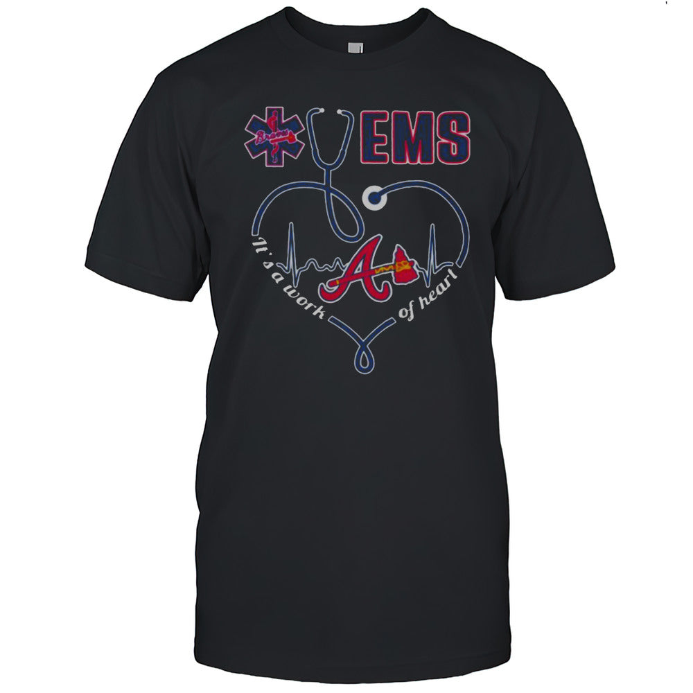 Atlanta Braves EMS Its A Work Of Heart T Shirts