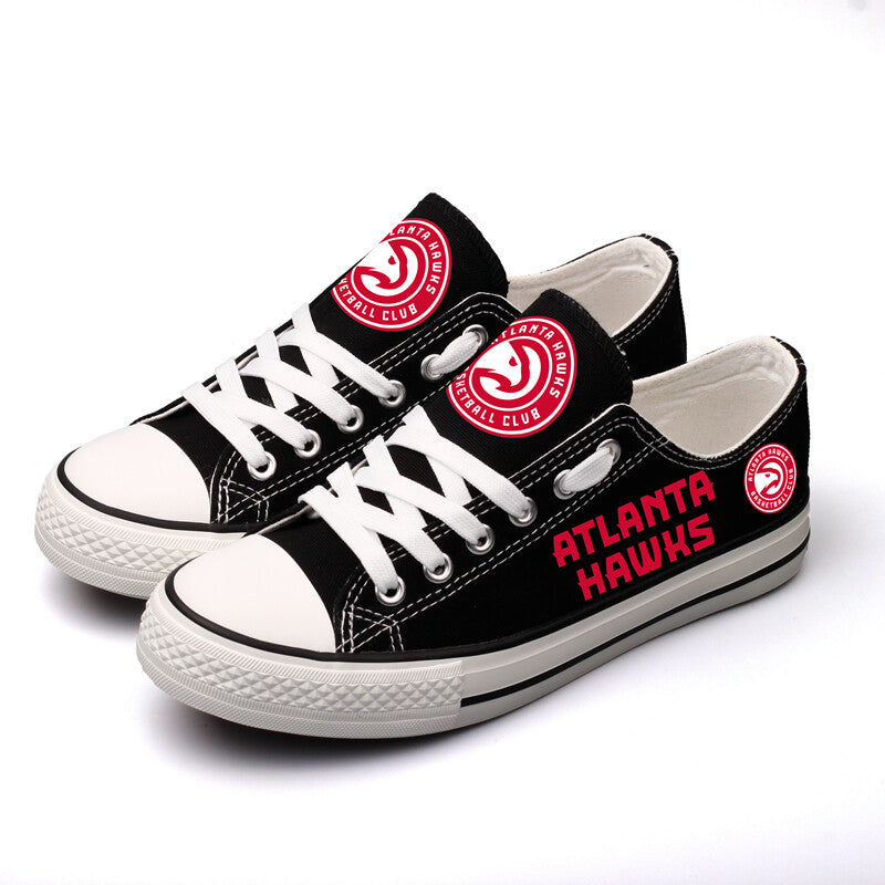 Atlanta Hawks Nba Low Top Canvas Shoes Sneakers T Dab61H