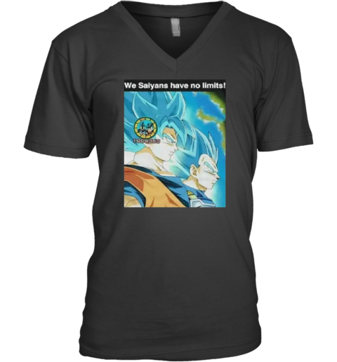 Dragon Ball We Saiyans Have No Limits V Neck T Shirt