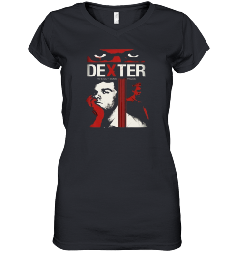 Dexter Code Of The Killer Women039S V Neck T Shirt