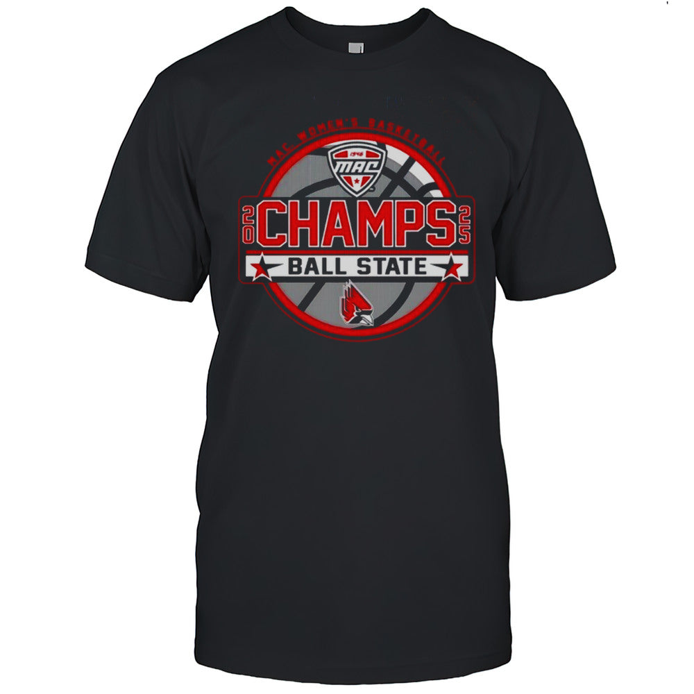 Ball State Cardinals Womens Basketball MAC Regular Season Champions 2025 Shirt