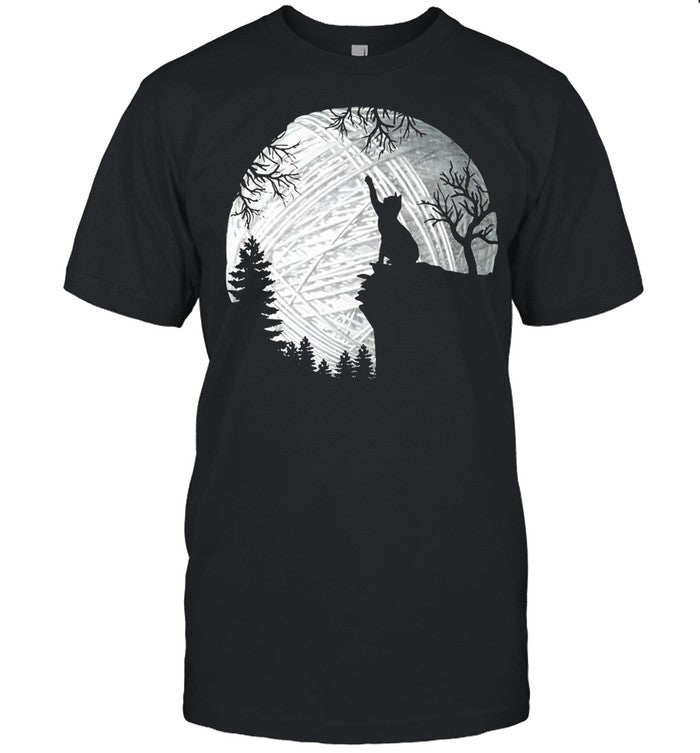 Black Cat I Love Knitting T shirt