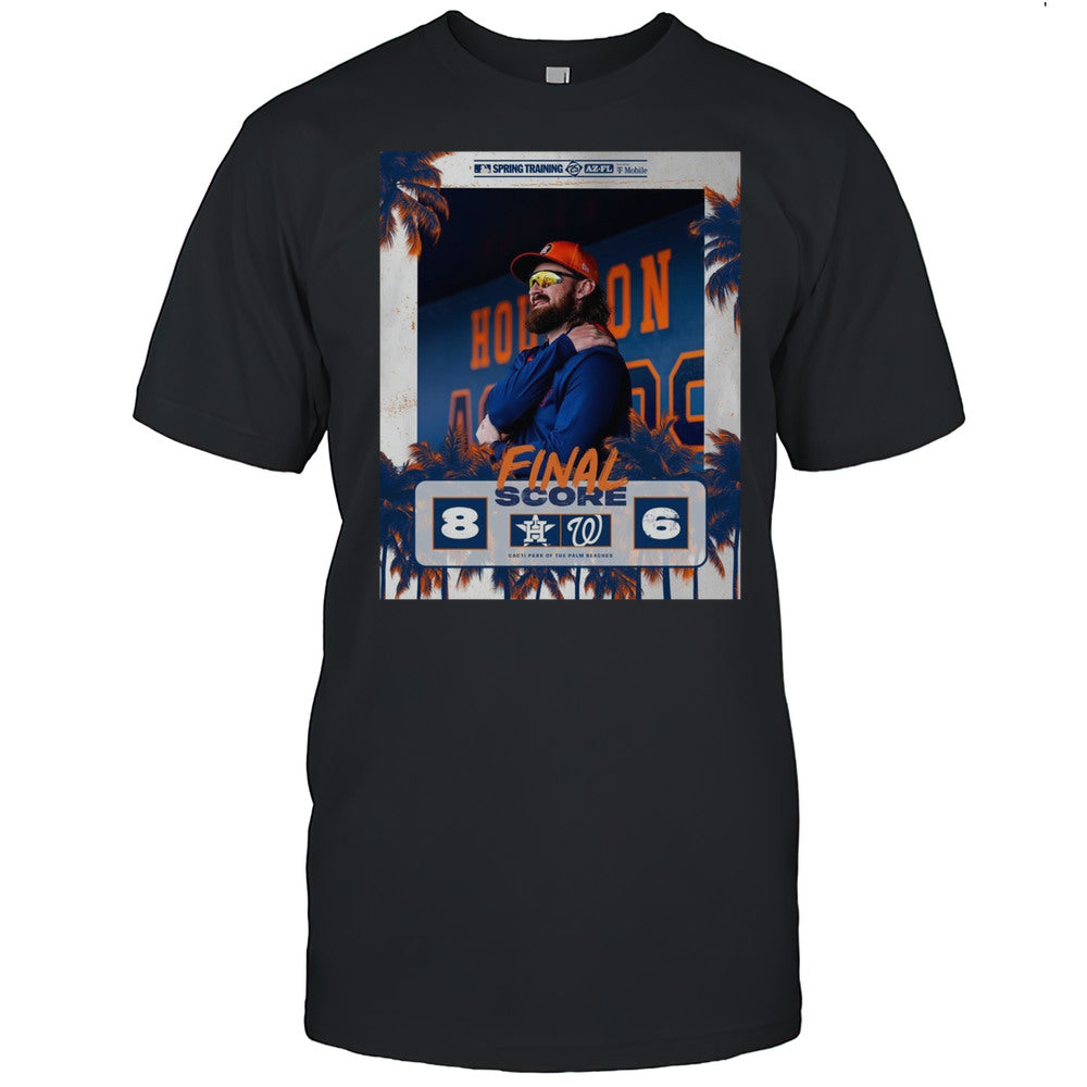Brendan Rodgers Houston Astros Vs Washington Nationals Final Score 8  6 Gacte Park Of The Palm Beaches Poster T shirt