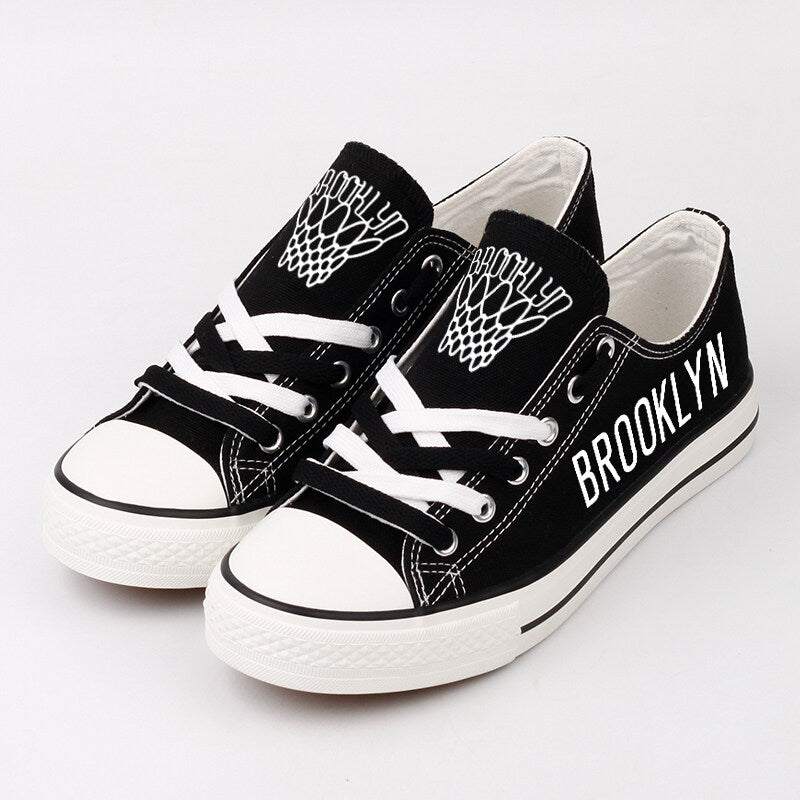 Brooklyn Nets Nba Low Top Canvas Shoes Sport Sneakers T Dab90H