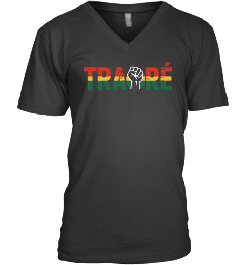 Burkina Faso Ibrahim Traore V Neck T Shirt