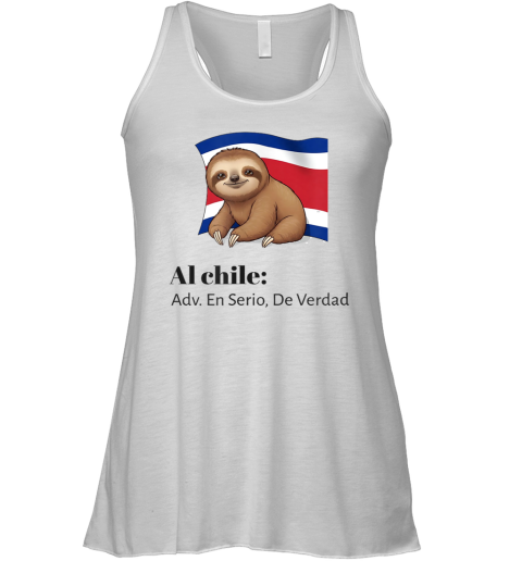 Costa Rica Al Chile Adv En Serio De Verdad Racerback Tank