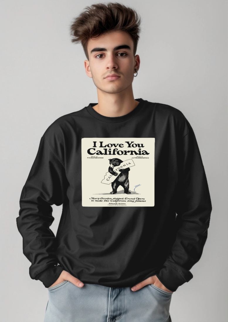 California I Love You Long Sleeve T Shirt