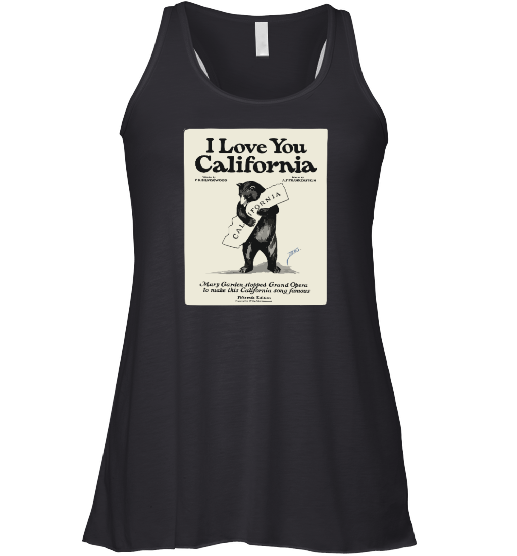 California I Love You Racerback Tank