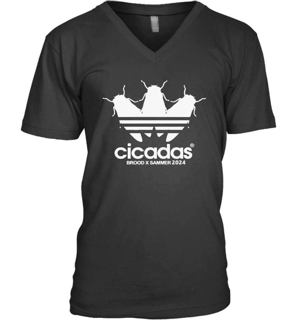 Cicadas Shirt Cicada Brood X Sammer 2024 V Neck T Shirt