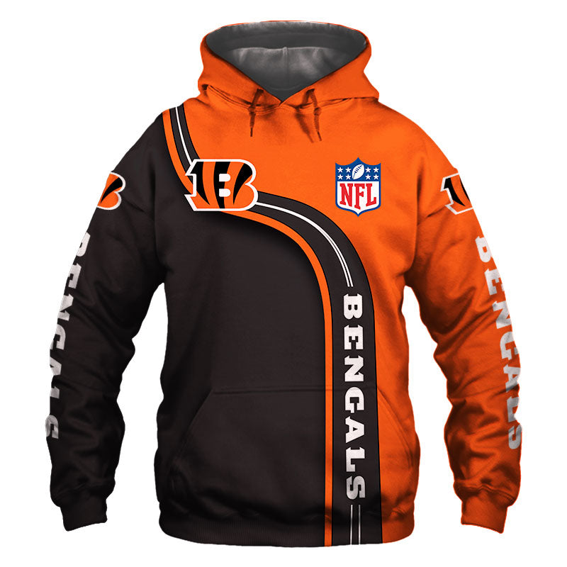 Cincinnati Bengals Hoodie 3D Highway Letter Bengals