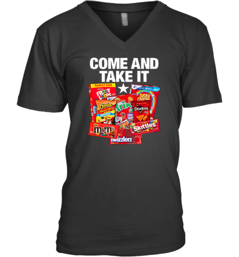 Come And Take It Food Dyes V Neck T Shirt