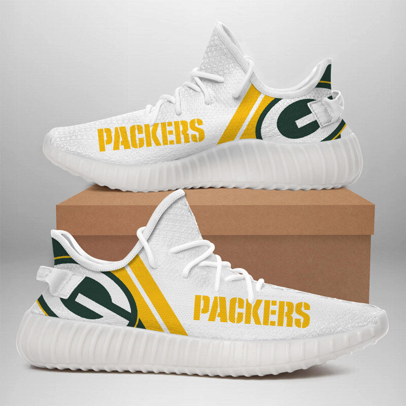 Customize Green Bay Packers Full New Sneakers White Pta006