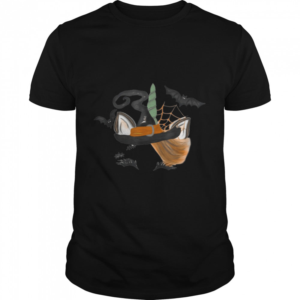 Cute Unicorn Pumpkin Spooky Happy Halloween Lover T Shirt B0B7F1D7W3