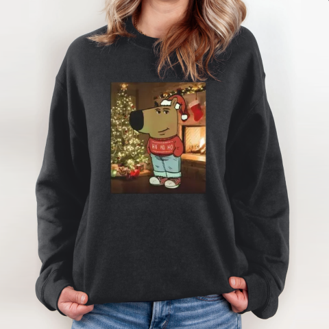Chill Guy Meme Christmas Costume Sweatshirt