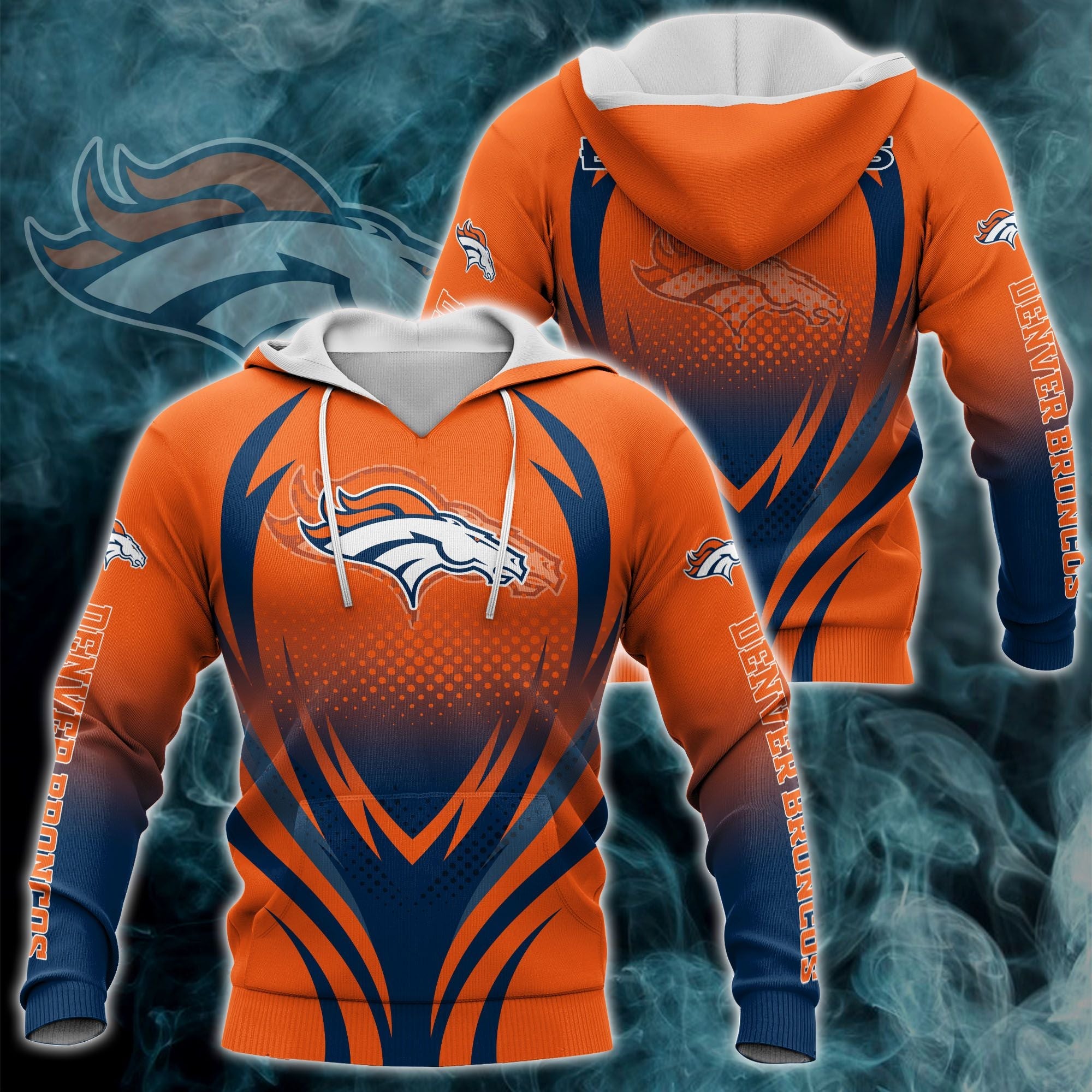Denver Broncos Hoodies 3D Print Nfl Printed