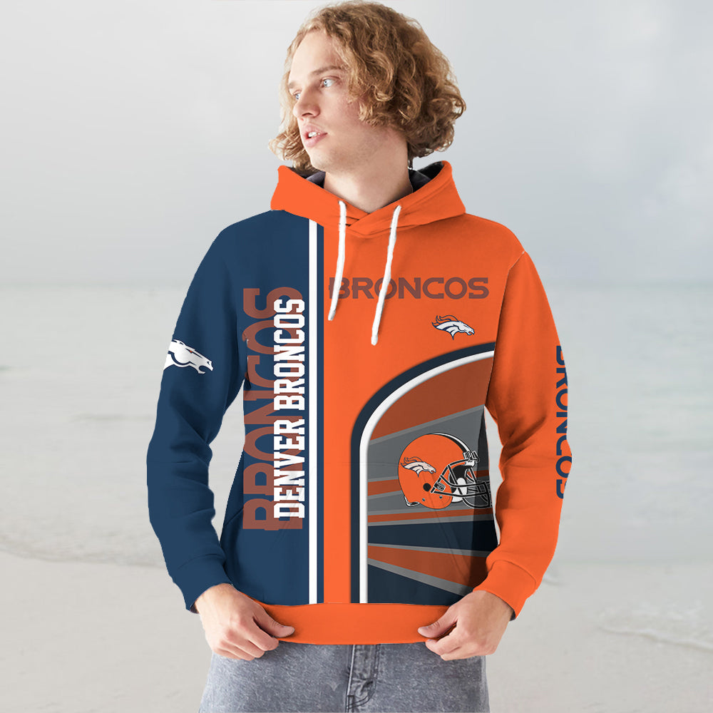 Denver Broncos Mens Hoodies Limited Edition Nfl Printed