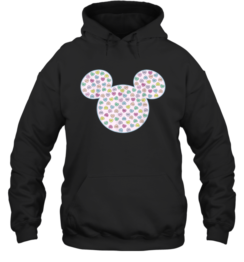 Disney Mickey And Friends Candy Hearts Ear Fill Hoodie