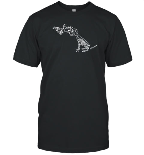 Dog Skeleton Halloween Spooky Dog T Shirt
