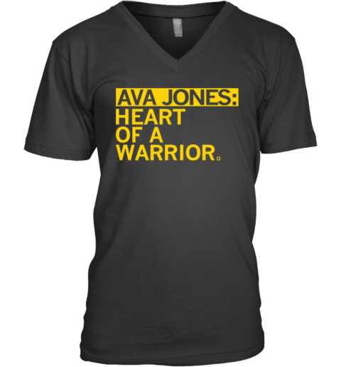 Ava Jones Heart Of A Warrior V Neck T Shirt