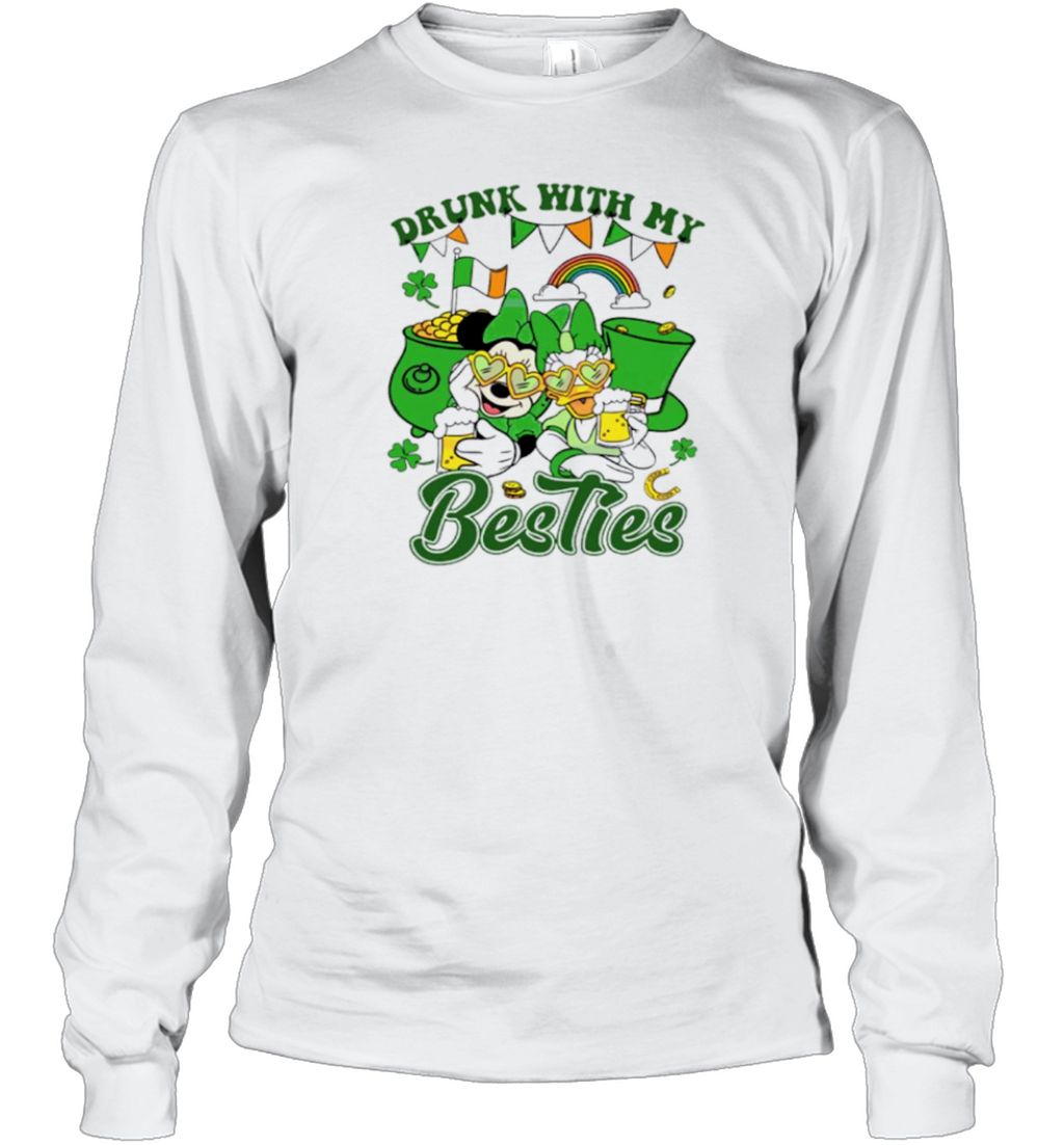 Drunk With My Besties Patricks Day Long Sleeve T Shirt