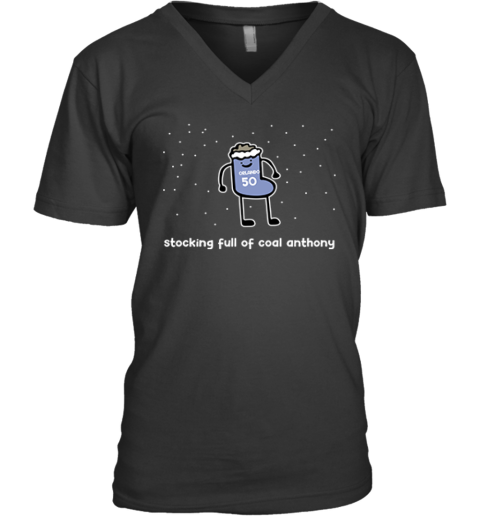 Cole Anthony Stocking Full Of Coal Anthony V Neck T Shirt