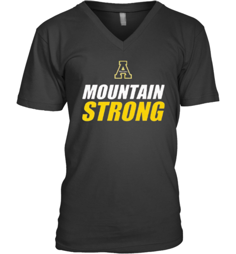 Appalachian State Mountaineers Mountain Strong V Neck T Shirt